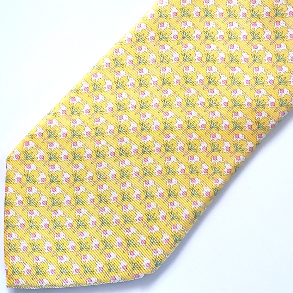 Salvatore Ferragamo luxurious necktie animal print whimsical